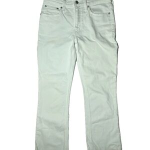 J. Crew Cream Mid Rise Jeans